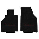 1997-2004 Porsche Boxter (986 Does not fit S Model) "Porsche Logo" Ultimat FRONT Seat Floor Mats (Black) by Lloyd Mats