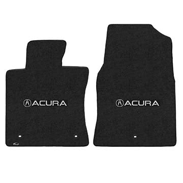 2009-2013 Acura TL "Acura Logo" Velourtex FRONT Seat Floor Mats (Ebony) by Lloyd Mats