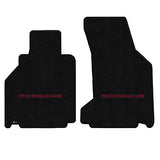 2002-2005 Porsche 911 Targa (996 w/ Bose Sound) "Porsche Logo" Ultimat FRONT Seat Floor Mats (Black) by Lloyd Mats