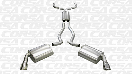2010-2014 Chevrolet Camaro RS 3.6 V6 (Models w/out Factory Ground Effects) Corsa Sport Cat-Back + X Pipe Exhaust