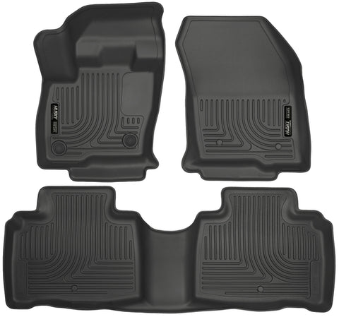 2016 Lincoln MKX Husky WeatherBeater FRONT + BACK SEAT Floor Liners