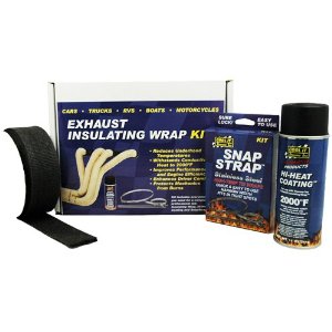 Thermo-Tec Exhaust / Header Wrap Kit Black - Complete Kit (2" x 50')