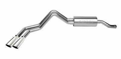 2002-2006 Chevy Silverado, GMC Sierra (1500 4.3 V6 4.8 5.3 V8 6 1/2' Bed Regular Cab Models) Gibson Extreme 2.5" DUAL Sport Cat-Back Exhaust (Stainless)
