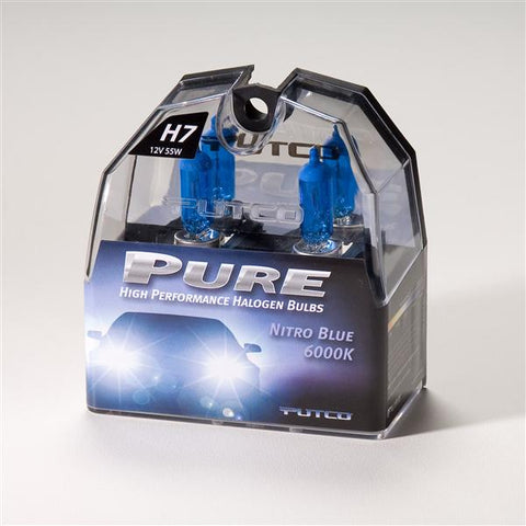 H7 Nitro Blue  Halogen Headlight Bulbs by Putco 4000k (Pair)