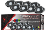 Color Changing 8PC LED Rock Light Kit (BlueTooth Controlled) by Oracle Lighting