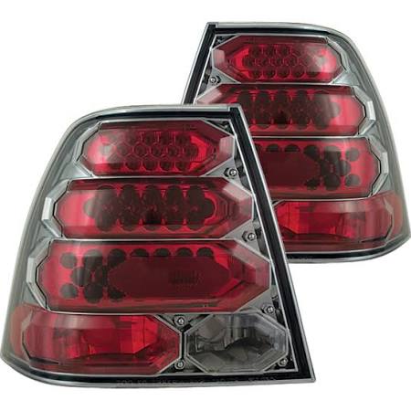 1999-2005 VW Jetta Smoke LED Tail Lights (Pair) by IPCW