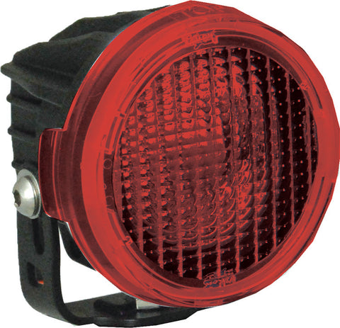 Optimus Round Series PCV Red Cover Flood Beam by Vision X