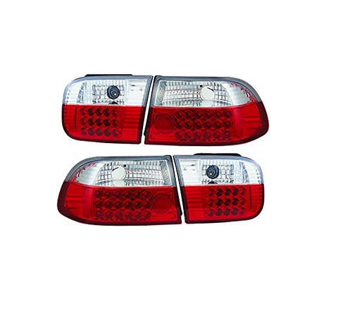 1992-1995 Honda Civic 2 + 4 Door IPCW Red LED Tail Lights