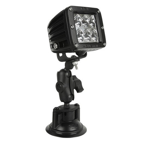 Rigid Industries Ram Suction Cup Mount 2.4" Arm 1X1 Plate By Rigid Industries