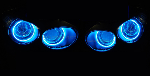 2007-2009 Kawasaki ZX14R SMD LED Halo Headlight Light Kit by Oracle