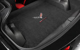 2014-2017 Chevy Corvette Coupe "Flags + Grand Sport Logo" Ultimate CARGO Area Floor Mat (Jet Black) by Lloyd Mats