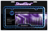 StreetGlow Blue LED License Plate Frame