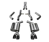 2015-2017 Dodge Challenger SRT 392 and R/T Scat Pack 6.4 V8 + SRT HellCat 6.2 V8 Corsa Sport Cat-Back Exhaust BLACK