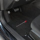 2011-2015 Dodge Charger (2WD Only) "Dodge Logo" Velourtex FRONT Seat Floor Mats (Ebony) by Lloyd Mats