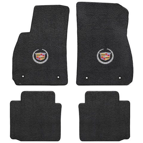2013-2015 Cadillac XTS "Cadillac Logo" Ultimats Front and Back Seat Floor Mats (Ebony) by Lloyd Mats