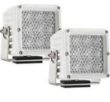 Marine Dually XL LED Light White LEDs (60 Degree Diffused Lens) by Rigid Industries (Pair)