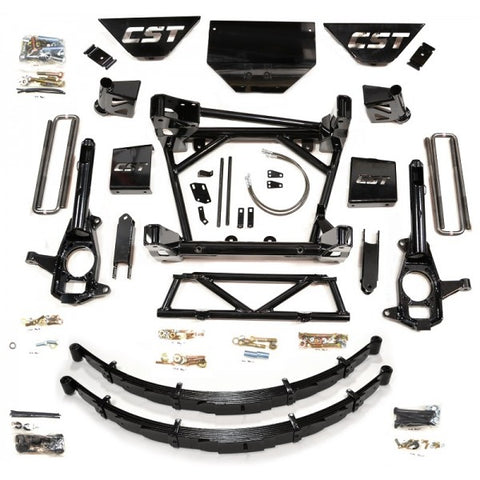2011-2017 Chevy Silverado GMC Sierra 2500HD 3500HD Lift Kit w/ Rear Leaf Pack by CST 8-10" Lift