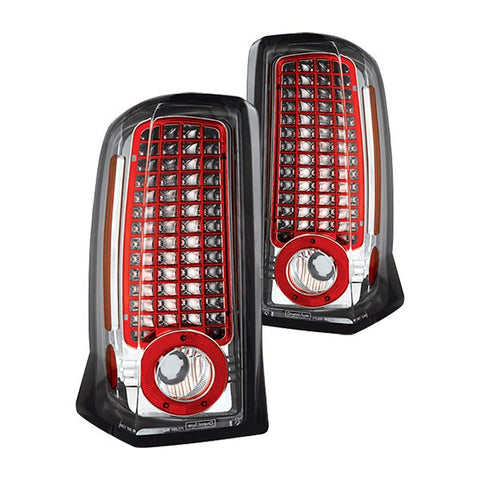 2002-2006 Cadillac Escalade + 2003-2006 Escalade ESV IPCW LED Tail Lights Clear