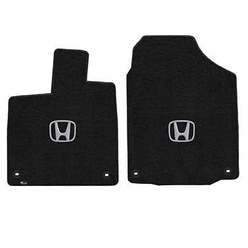 2016-2017 Honda Pilot "Honda Logo" Velourtex FRONT Seat Floor Mats (Ebony) by Lloyd Mats