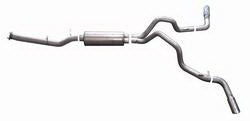 2007-2010 Chevy Silverado GMC Sierra 6.0 V8 2500HD/3500HD Crew Cab 6 1/2' Bed) Gibson Performance Dual Sport Cat-Back Exhaust (Stainless)