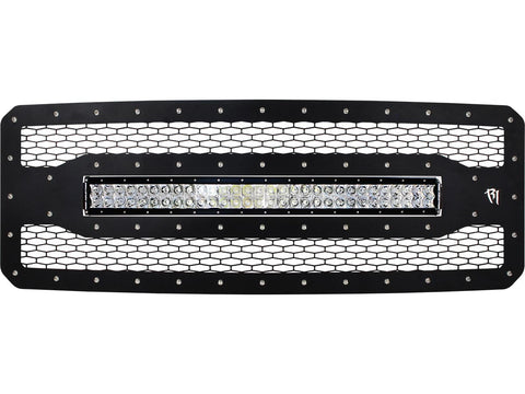 2011-2015 Ford F-250 F-350 SuperDuty Rigid Industries LED Grille (w/ 30" Curved LED Light Bar)