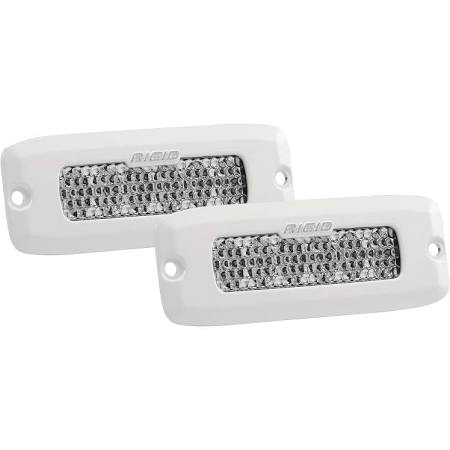 Rigid Industries Marine SR-Q PRO Flush Mount Diffused LED Light (Pair)