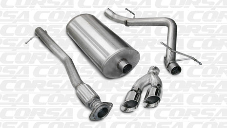 2007-2008 Chevrolet Silverado 1500 4.8 + 5.3 V8 Crew Cab/Short Bed 143.5" Wheelbase Corsa Sport Cat-Back Exhaust