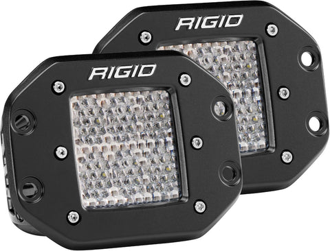 Rigid Industries D-Series PRO Flush Mount Diffused LED Light (Pair)