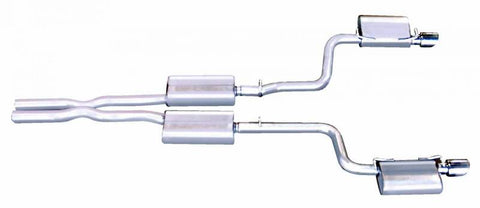 2006-2009 Dodge Charger SRT-8 6.1 Gibson 2.5" DUAL Performance Cat-Back Exhaust (Stainless)