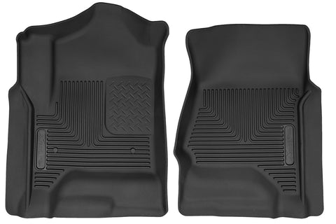 2014-2017 Chevy Silverado GMC Sierra 1500 Crew Cab, Double Cab Husky Xact Contour Front Floor Liners