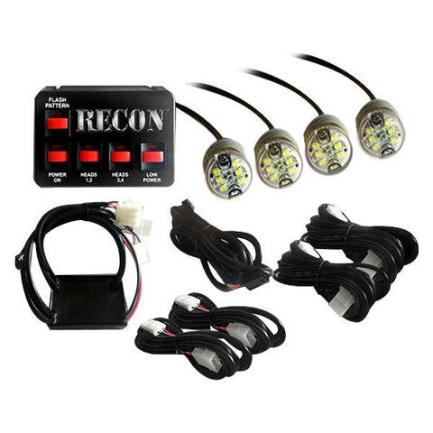 Professional Grade LED Headlight Strobe Light Kit (Amber) by Recon