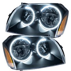 2005-2007 Dodge Magnum Oracle Halo Headlights (Complete Assemblies) BLACK