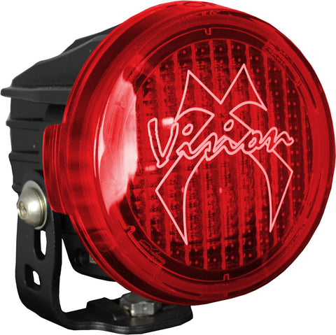 Optimus Round Series PCV Red Cover Wide Flood Beam by Vision X