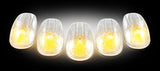 RECON Clear LED Truck Cab Roof Lights (5pcs) 1999-2002 Dodge Ram 2500/3500