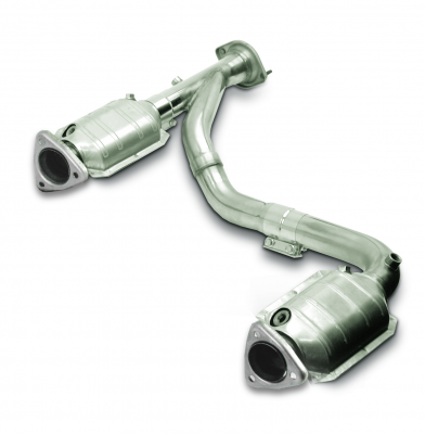 2009-2013 Chevy Silverado GMC Sierra, Suburban, Tahoe 4.8 5.3 6.0 V8 2.5" Stainless Catted Intermediate Pipes by Dynatech