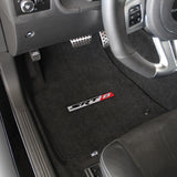 2008-2010 Dodge Challenger "SRT8 Logo" Velourtex Front and Back Seat Floor Mats (Ebony) by Lloyd Mats