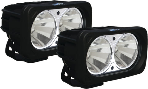 Optimus 6" Dual LED Driving Lights 20w 60 Deg Flood Beam (Pair) by Vision X