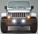 Bright White (PW7) Night Hawk Light Brow for 2011-2015 Jeep Wrangler by UnderCover