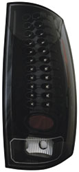 2007-2013 Chevy Tahoe + Suburban IPCW Black LED Tail Lights