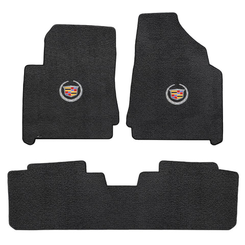 2010-2011 Cadillac SRX "Cadillac Logo" Ultimats Front and Back Seat Floor Mats (Ebony) by Lloyd Mats