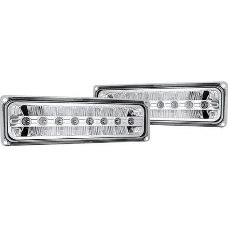 1992-1999 Chevy / GMC Pickup, Blazer, Suburban, Tahoe IPCW LED Parking Lamps Crystal Clear (Pair)