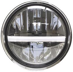 7" Round Dual Function LED Headlight by IPCW