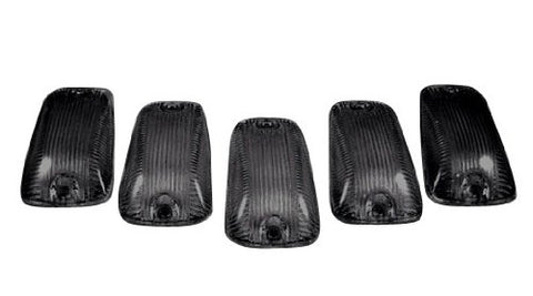 RECON Smoked Truck Cab Roof Light Lenses 1994-2002 Chevy Silverado / GMC Sierra