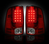 2009-2014 Dodge Ram 1500 AND 2010-2014 Dodge Ram 2500/3500 Red/Smoked  Recon LED Tail Lights