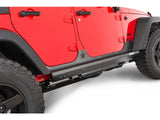 2007-2017 Jeep Wrangler 4 Door Step-Sliders w/ Electric Step by Rock Slide Engineering