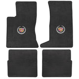 2006-2009 Cadillac SRX (AWD V8 Models) "Cadillac Logo" Velourtex Front and Back Seat Floor Mats (Ebony) by Lloyd Mats