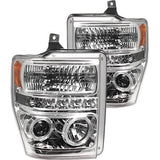 2008-2010 Ford F-250 F-350 SuperDuty Halo Projector Headlights (Pair) by IPCW