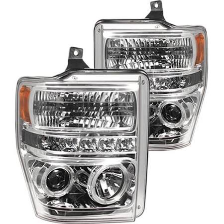 2008-2010 Ford F-250 F-350 SuperDuty Halo Projector Headlights (Pair) by IPCW