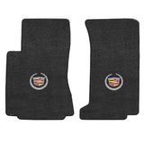 2008-2013 Cadillac CTS AWD Sedan + Wagon "Cadillac Logo" Ultimats FRONT Seat Floor Mats (Ebony) by Lloyd Mats