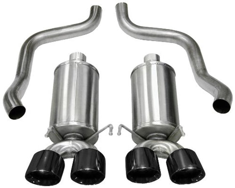 2005-2008 Chevrolet Corvette C6 6.0 + 6.2 V8 Corsa Xtreme Axle-Back Exhaust BLACK